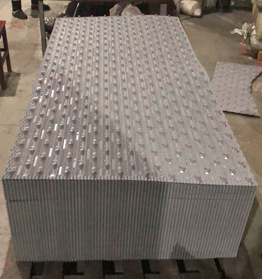 750X2000mm অনমনীয় পিভিসি কুলিং টাওয়ার ফিল CF750 ফিল মিডিয়া কুলিং টাওয়ার