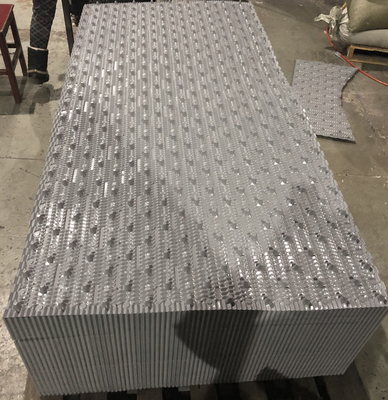 750X2000mm অনমনীয় পিভিসি কুলিং টাওয়ার ফিল CF750 ফিল মিডিয়া কুলিং টাওয়ার
