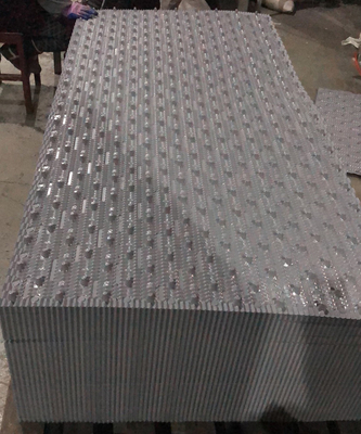 750X2000mm অনমনীয় পিভিসি কুলিং টাওয়ার ফিল CF750 ফিল মিডিয়া কুলিং টাওয়ার