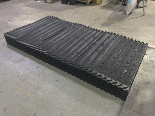 1250X2400mm ওয়াটার কুলিং টাওয়ার ইনফিল হ্যাঙ্গিং টাইপ PVC শীট 16mm