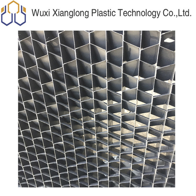 D65mm PVC এয়ার ইনলেট ল্যুভর 2000mm 2400mm কুলিং টাওয়ার উপাদান