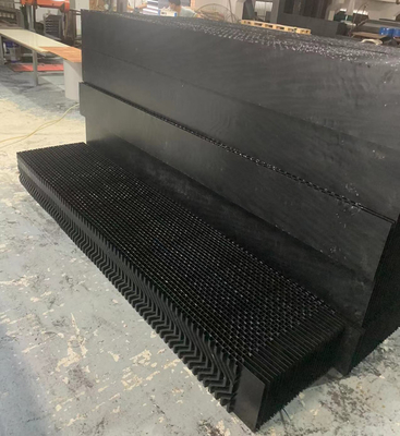 DE-150MM ইন্ডাস্ট্রিয়াল কাউন্টারফ্লো ওয়াটার কুলিং টাওয়ার পিভিসি ড্রিফট এলিমিনেটর